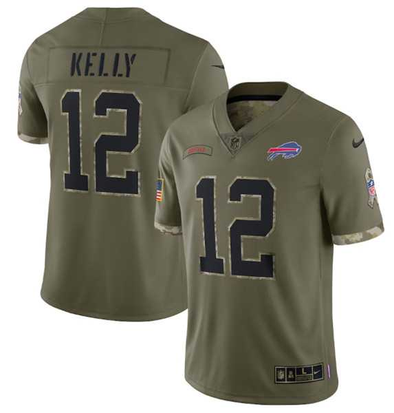 Men's Buffalo Bills #12 Jim Kelly 2022 Olive Salute To Service Limited Stitched Jersey,We sell and wholesale Men's Buffalo Bills #12 Jim Kelly 2022 Olive Salute To Service Limited Stitched Jersey on line form chian!